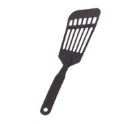 Crestware 12-Inch Slotted Nylon Fish Turner, Black