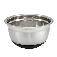 Winco 1-1/2 Qt Stainless Steel Mixing Bowl with Black Non-Slip Silicone Base