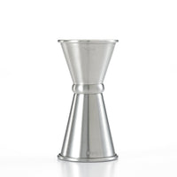 Barfly Japanese Style Stainless Steel Jigger with Internal Marking Lines, 1/2 oz and 3/4 oz