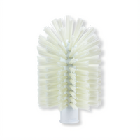 Sparta® 4-Inch Pipe & Valve Brush with Threaded Hole, White Polyester Bristles