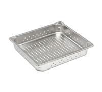 Vollrath Super Pan V 2/3 Size Perforated Hotel Pan, 2-1/2 Inch Deep, 22 Gauge Stainless Steel