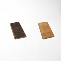American Metalcraft Carbonized Bamboo Rectangular Reversible Serving Board, 10 x 5-3/4 x 3/4 Inches