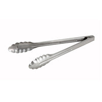 Winco 12-Inch Extra-Heavyweight Stainless Steel Utility Tongs