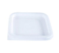 Crestware Square White Polyethylene Lid for 6 and 8 Qt Food Storage Containers