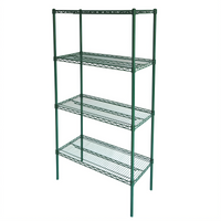 Commercial Heavy-Duty Epoxy-Coated Wire Shelving Set, 36