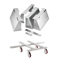 Ovention 3-High Stacking Kit for S2000/C2000 Ovens with Heavy Cart and Locking Casters