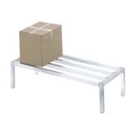Channel Manufacturing ADE2454 Promo Series Tubular Aluminum Dunnage Rack — 54 Inches W x 24 Inches D x 12 Inches H, 2,000 lb Capacity