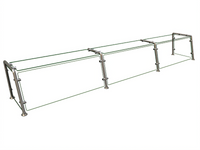 Hatco Flav-R-Shield Full-Service Pass-Over Food Shield, 3-Bay, 108W x 15D x 18H