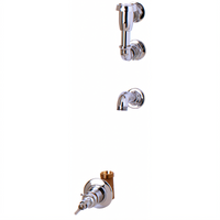 Wall-Mount Service Sink Outlet with Concealed Loose Key Valve and Elevated Vacuum Breaker