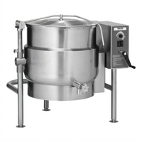 Vulcan 20-Gallon Electric Tilting Steam Kettle, 2/3 Jacketed, 316 Stainless Steel Liner