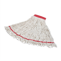 Swinger Loop Large Looped-End Wet Mop Head, 4-Ply Cotton/Synthetic Blend, White