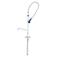 EasyInstall Single-Hole Deck-Mount Pre-Rinse Unit with 12-Inch Add-On Faucet and 1.07 GPM Spray Valve