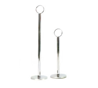 Admiral Craft 12-Inch Chrome-Plated Number/Card Stand with Double Ring Clip