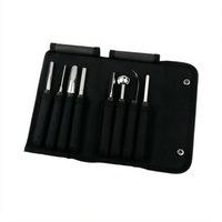 Mercer Culinary 9-Piece Carving Tool Set with Heavy-Duty Storage Roll