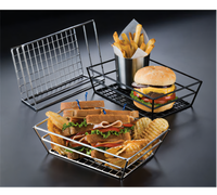 American Metalcraft Chrome-Plated Rectangular Wire Grid Basket, 9 x 6 x 2.5 Inches