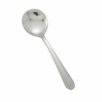Winco Windsor Heavyweight Bouillon Spoon, 5-7/8 Inch, 18/0 Stainless Steel, Vibro Finish