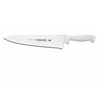 Mundial 10-Inch Serrated Sandwich Knife with White Polypropylene Handle