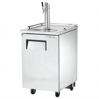 True Countertop Draft Beer Cooler with 1 Half-Barrel Keg Capacity, 1 Column, and 1 Faucet