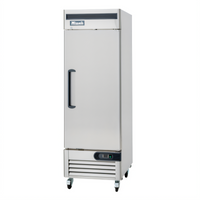 Migali Competitor Series® 27-Inch One-Section Reach-In Refrigerator, 23 Cu. Ft., Bottom Mount, Solid Locking Door, Stainless Steel