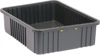 Quantum Conductive Dividable Grid Food Box, 22-1/2 x 17-1/2 x 6 Inches, Black
