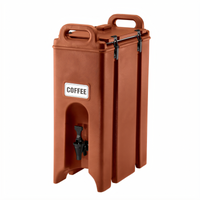 Cambro Camtainer 4-3/4 Gallon Insulated Beverage Carrier, Brick Red