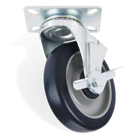 Heavy Duty Swivel Plate Caster with Brake