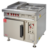Lang 36-Inch Electric Heavy Duty Range with Standard Oven Base, 1 Hot Top, and 4 French Plates