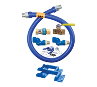 Dormont Blue Hose 60-Inch Moveable Gas Connector Kit, 1-1/4-Inch ID, With Restraining Device