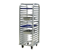 New Age Lifetime Series Heavy-Duty Roll-In Aluminum Bun Pan Rack