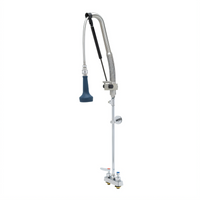 EverSteel DuraPull Deck Mount Pull-Down Pre-Rinse Faucet with 12-Inch Swing Nozzle and 1.07 GPM Sprayer