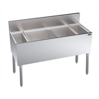 Krowne Royal Series 46-Inch Underbar Speed Multi Station with 10-Circuit Cold Plate, Center Ice Bin, and Dual Bottle Wells