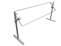 Hatco Flav-R-Shield 48-Inch Portable Self-Service Sneeze Guard