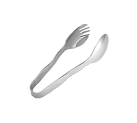 Hammered Stainless Steel Serving Tongs, 6-Inch