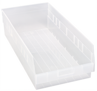 Economy Nesting Clear Polypropylene Shelf Bin, 11-1/8 x 23-5/8 x 6 Inches