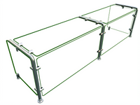 Hatco Flav-R-Shield EP11 Single-Sided Full-Service Pass-Over Sneeze Guard, 60W x 15D x 17.25H