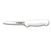 Advantage Series 3-1/4-Inch Straight Edge Paring Knife with White Polypropylene Handle
