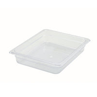 Poly-Ware 1/2 Size Clear Polycarbonate Food Pan, 2-1/2 Inch Deep