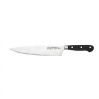 Acero 10-Inch Forged Chef's Knife with German High Carbon Stainless Steel Blade and Black POM Handle