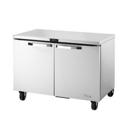 True Spec Series 48-Inch 2-Door Undercounter Solid Door Refrigerator, SPEC Package 3, Stainless Steel, R290