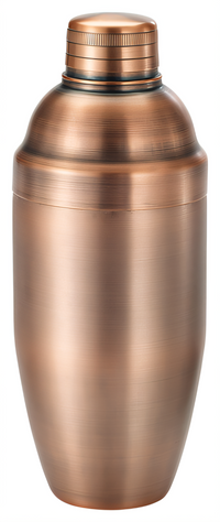 24 oz 3-Piece 18/8 Stainless Steel Cocktail Shaker Set with Antique Copper Finish