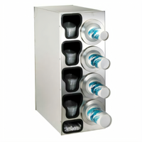 Adjustable Stainless Steel Cup Dispensing Cabinet for 8 oz. to 44 oz. Cups
