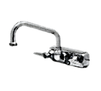 T&S Extra Heavy Duty Splash-Mounted Commercial Faucet with 8-Inch Swing Spout and 8-Inch Centers
