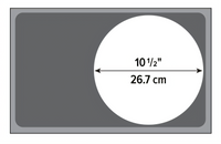 Vollrath Offset Single-Opening Round Cutout Stainless Steel Food Bar Adapter Plate