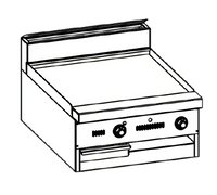 Jade Range Bistro JBR-48G-M 48 Inch Modular Gas Griddle with Manual Controls