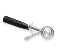 Size 30 Stainless Steel Thumb Press Disher with Black Handle