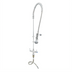 Thumbnail image #1 for T&S Brass Deck-Mount Single-Hole Pre-Rinse Mixing Faucet with 24-Inch Riser and 44-Inch Hose