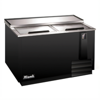 Migali Competitor Series 50-Inch Bottle Cooler with Sliding Lids, 13 Cu. Ft., Side-Mount Refrigeration