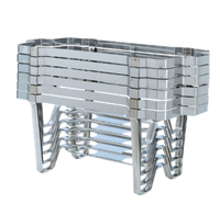 Vollrath Stackable Stainless Steel Chafer Rack with Fuel Cup Holder