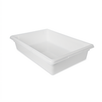 Rubbermaid Commercial 8.5 Gallon White Polyethylene Food Tote Box