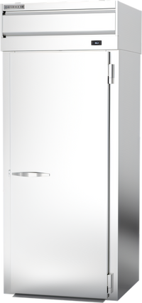 Beverage-Air P-Series Extra Tall Roll-Thru Refrigerator, One-Section, Top-Mount Self-Contained, Two Solid Doors